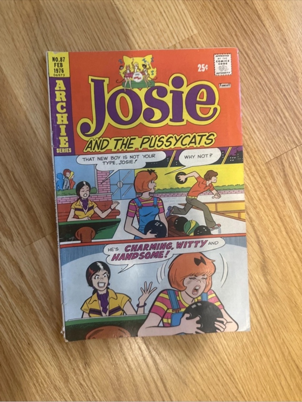 Vintage Comic Cover Josie and The Pussycats #87 (ARCHIE COMICS Publications